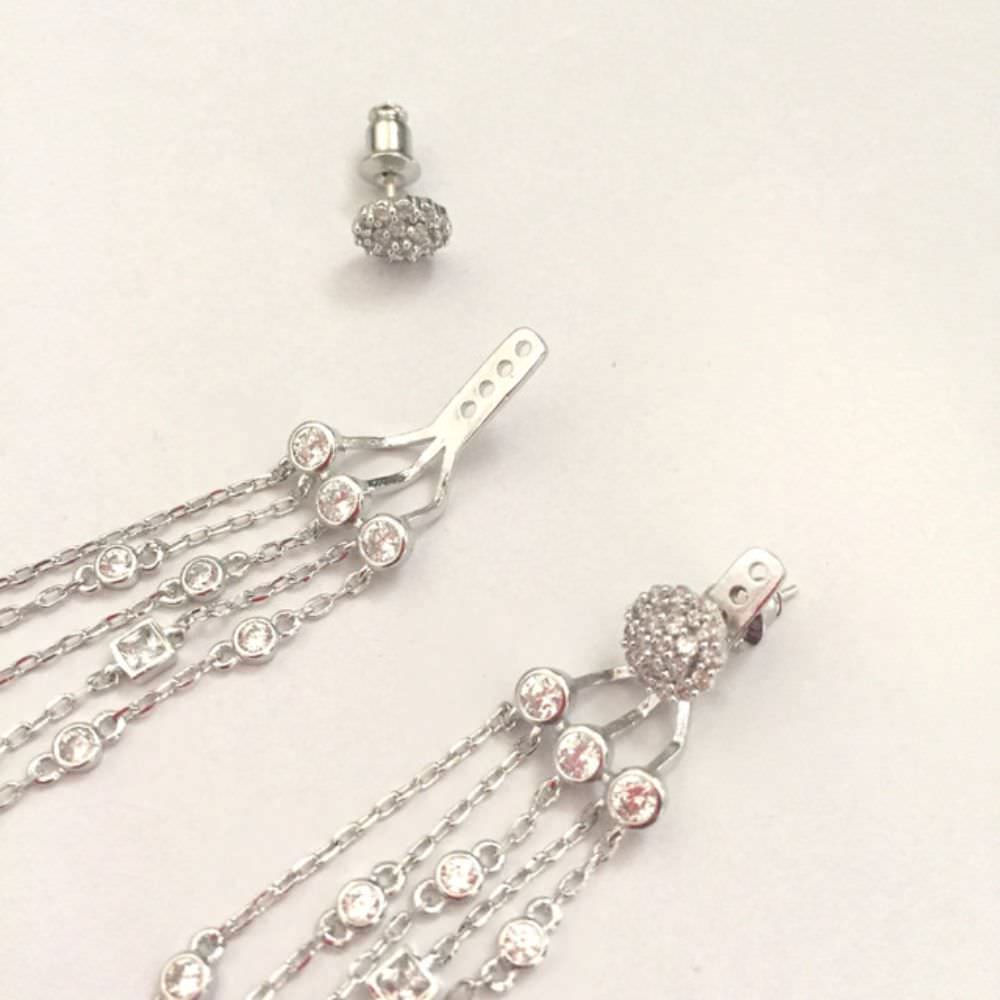 【ピアス・イヤリング】merveilleux ジルコニアピアス/ブライダルアクセサリー 【結婚式 ピアス イヤリング】