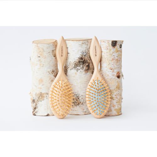 5wayクッションブラシ・ブルー(太ピン) 【結婚式 ギフト 美容グッズ】