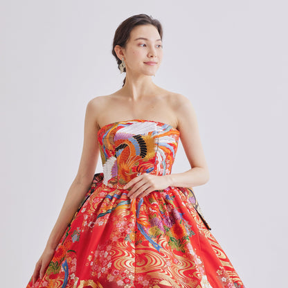 赤鳳凰打掛【結婚式 レンタル】