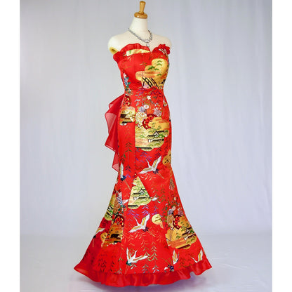 赤打掛マーメイド【結婚式 レンタル】