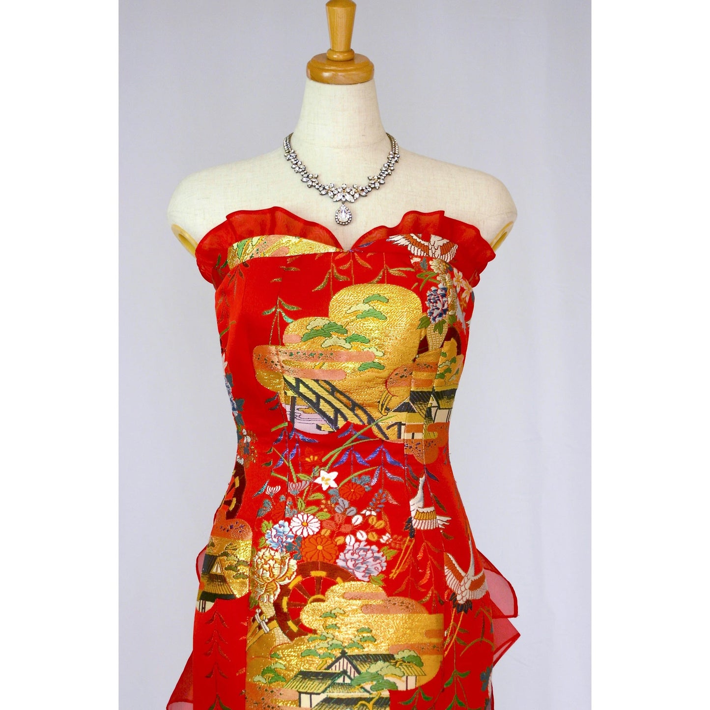 赤打掛マーメイド【結婚式 レンタル】