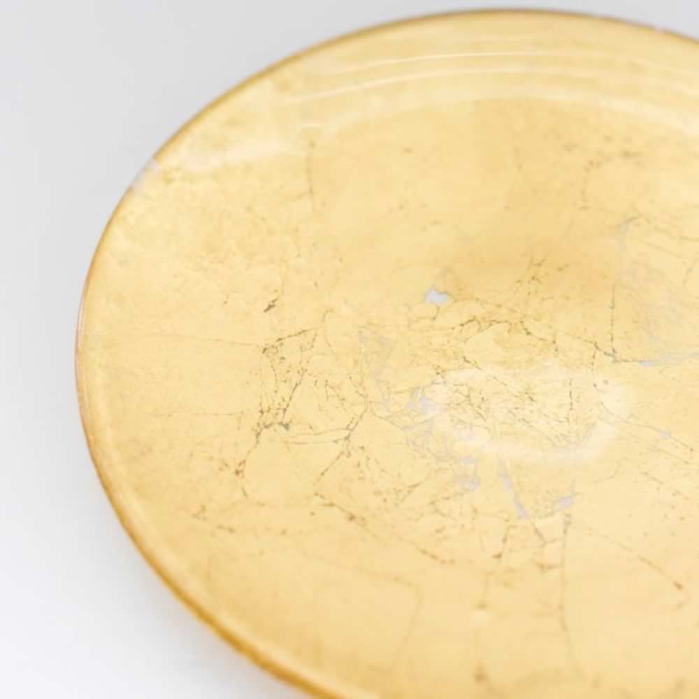 ターキーガラスプレート(ゴールド) 【結婚式 ギフト 引き出物 食器類