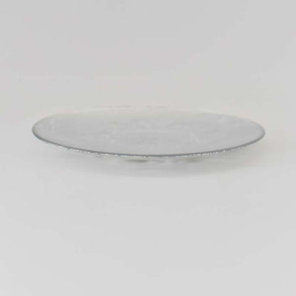 ターキーガラスプレート(シルバー) 【結婚式 ギフト 引き出物 食器類】