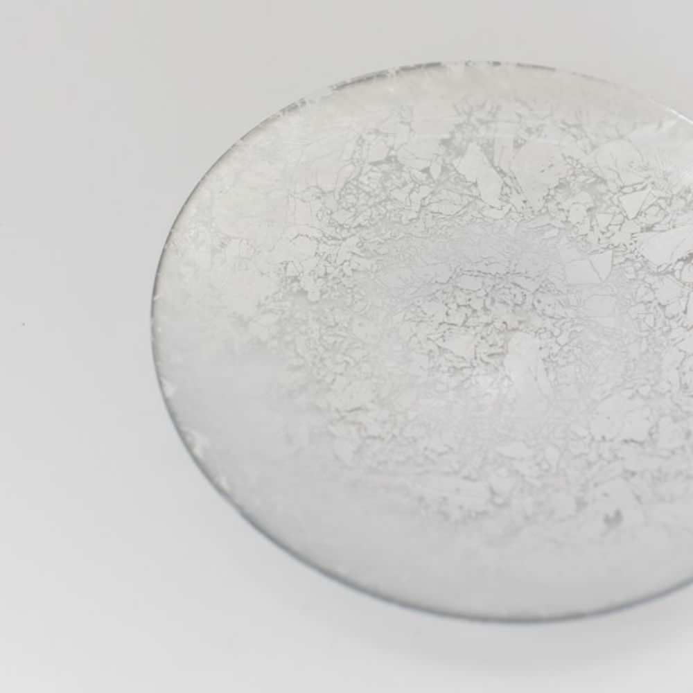 ターキーガラスプレート(シルバー) 【結婚式 ギフト 引き出物 食器類】