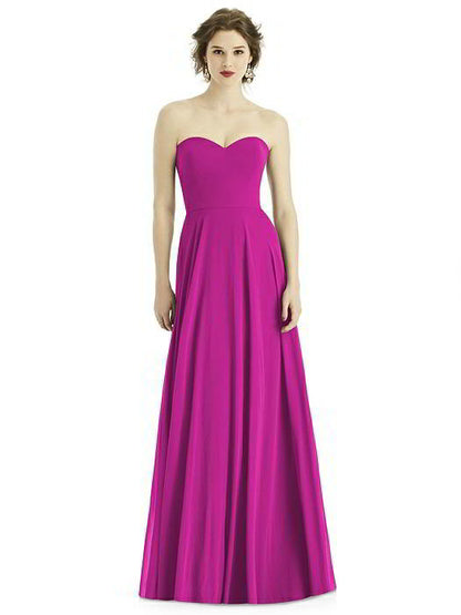 1504 ラグジュアリーシフォン ブライズメイド ロングドレス 82色 【結婚式 ブライズメイド アッシャー オーダーメイド】