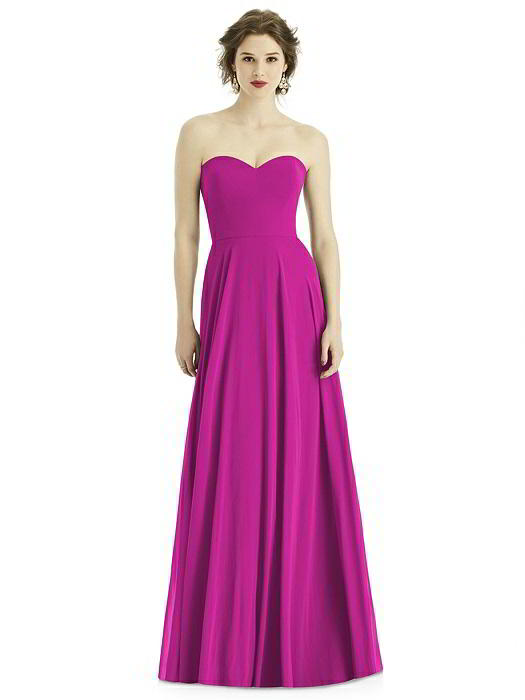 1504 ラグジュアリーシフォン ブライズメイド ロングドレス 82色 【結婚式 ブライズメイド アッシャー オーダーメイド】