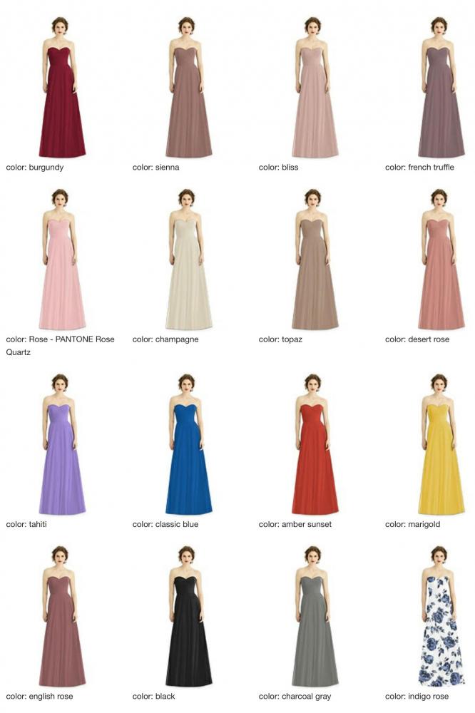 1504 ラグジュアリーシフォン ブライズメイド ロングドレス 82色 【結婚式 ブライズメイド アッシャー オーダーメイド】