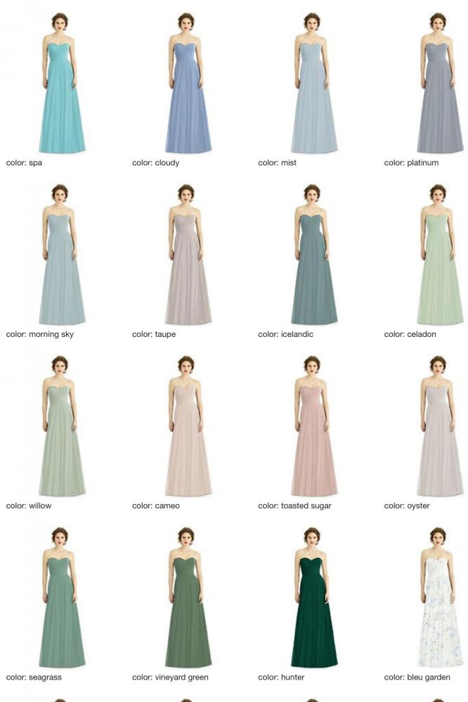 1504 ラグジュアリーシフォン ブライズメイド ロングドレス 82色 【結婚式 ブライズメイド アッシャー オーダーメイド】