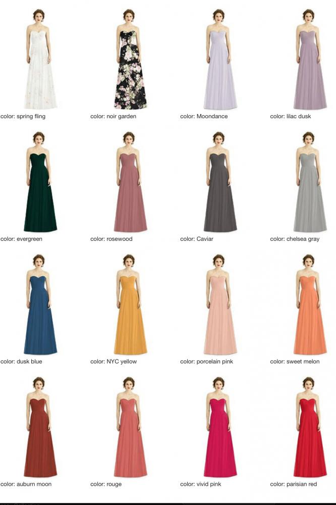1504 ラグジュアリーシフォン ブライズメイド ロングドレス 82色 【結婚式 ブライズメイド アッシャー オーダーメイド】