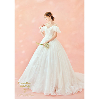 KIYOKO HATA Off White 天使のドレス KH-0034【ウェディングドレス レンタル】