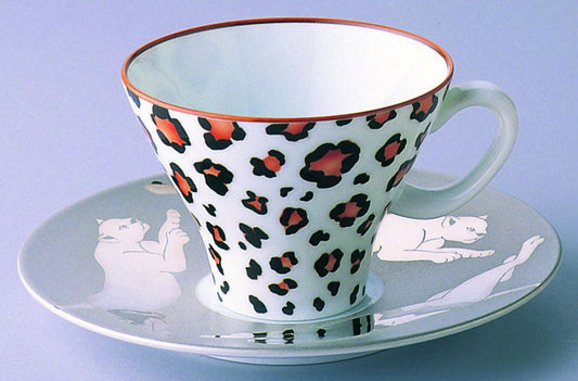 (レオパード)コーヒーカップ&ソーサー 【結婚式 ギフト 引き出物 食器類】