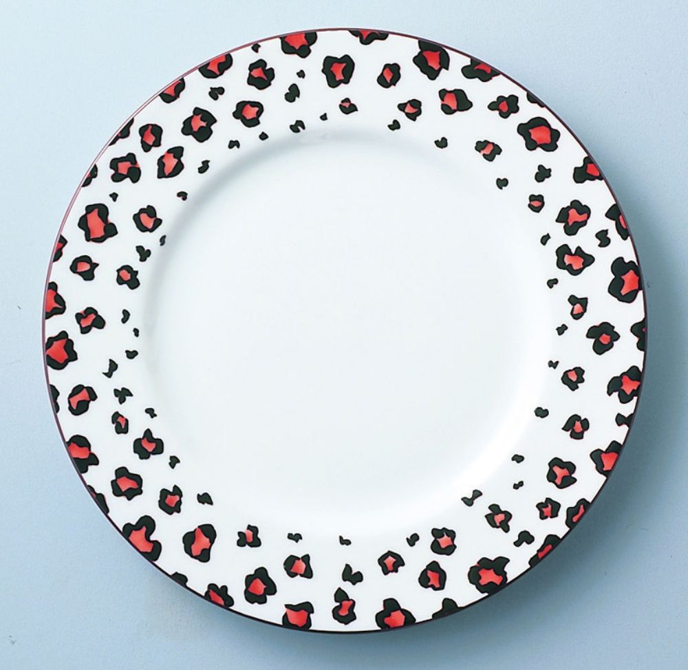 (レオパード)ケーキ皿 【結婚式 ギフト 引き出物 食器類】