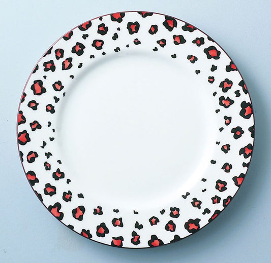 (レオパード)ケーキ皿 【結婚式 ギフト 引き出物 食器類】