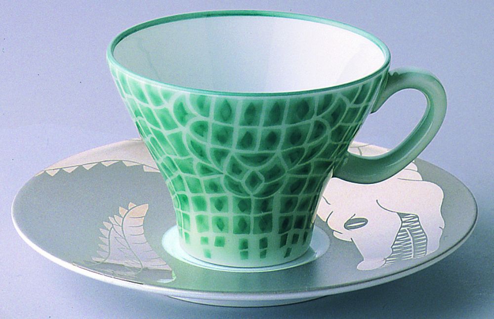 香蘭社クロコダイル コーヒーカップ&ソーサークロコダイルケーキ皿