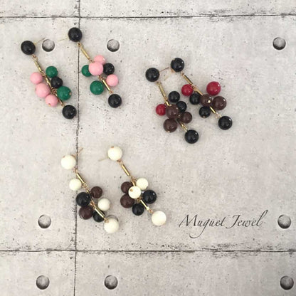 【ピアス・イヤリング】pompom カジュアルピアス/ブライダルアクセサリー 【結婚式 ピアス イヤリング】