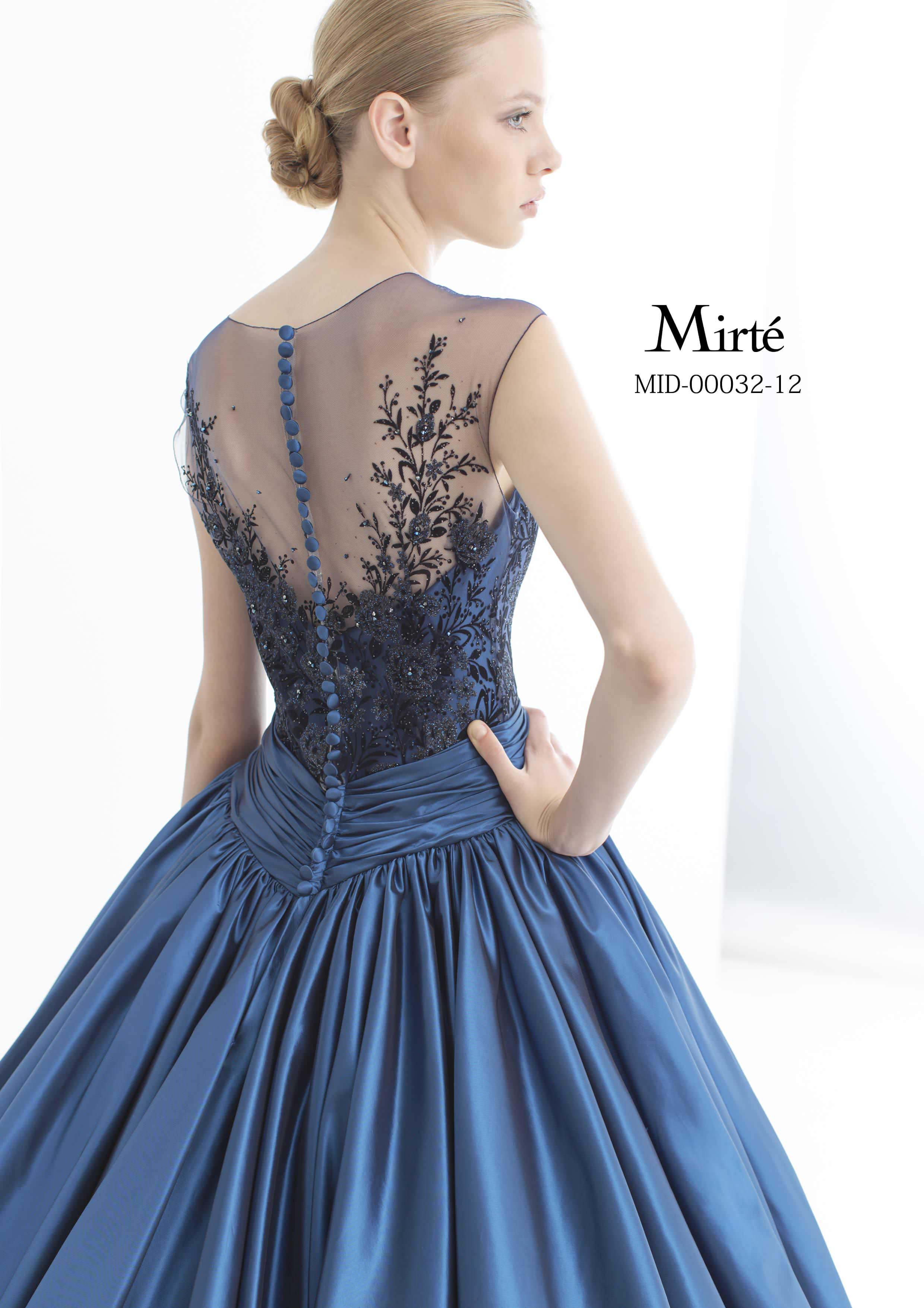 ドレスルームアミ dic453 ネイビーカラー ⚠️クリーニング割引有 クラシックな演奏会などにはネイビーカラーのドレス｜ドレスルームアミ