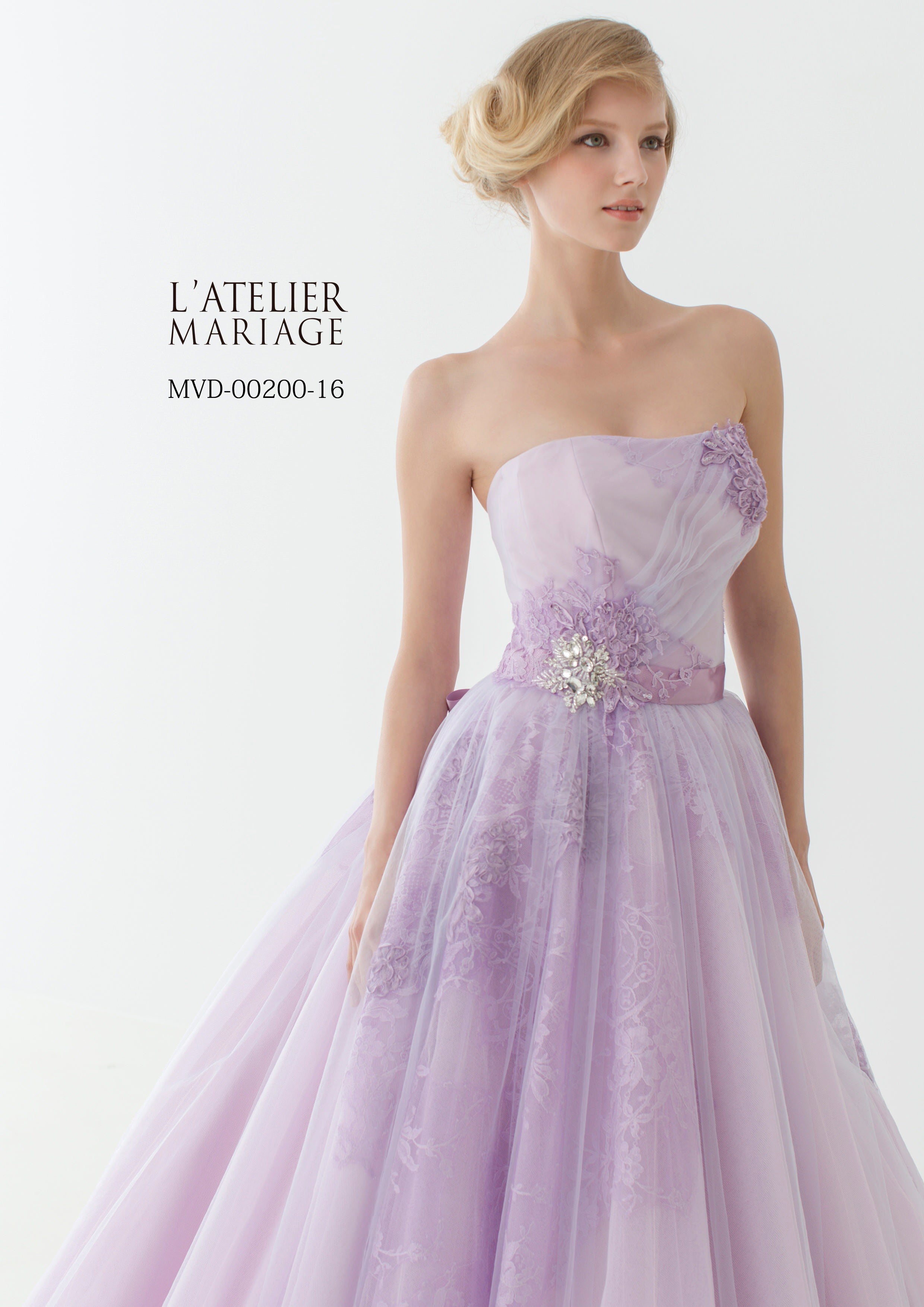 定価21万】YNSWEDDINGオーダーメイド カラードレス ラベンダーピンク