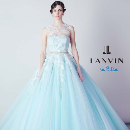 LANVIN en　Blueブルーグラデーション　LB/32556 【結婚式　カラードレス　レンタル】