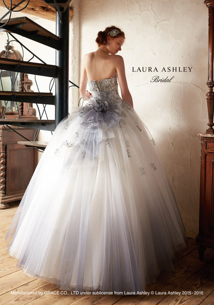 LAURA ASHLEYグレーグラデーション 【結婚式 カラードレス レンタル】