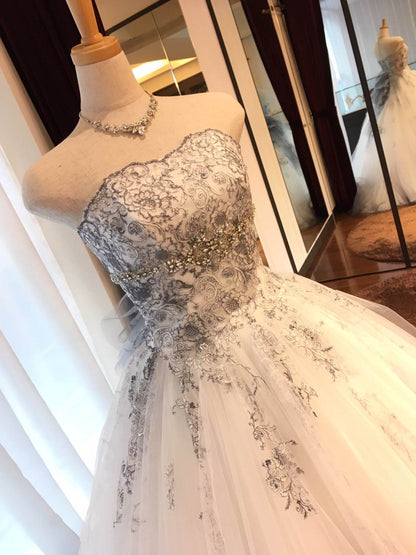 LAURA ASHLEYグレーグラデーション 【結婚式 カラードレス レンタル】