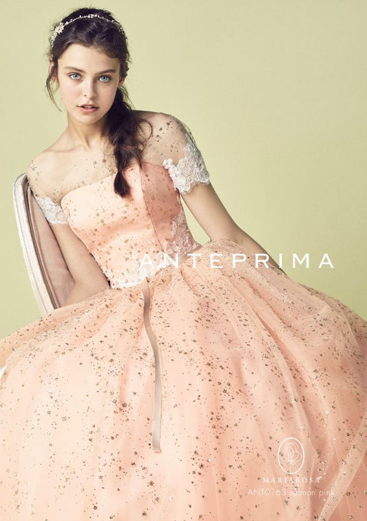 ANTEPRIMAサーモンピンク ANT0163 【結婚式 カラードレス レンタル】