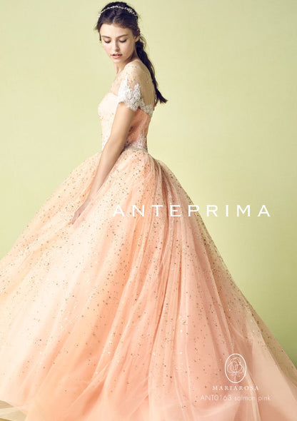 ANTEPRIMAサーモンピンク ANT0163 【結婚式 カラードレス レンタル】