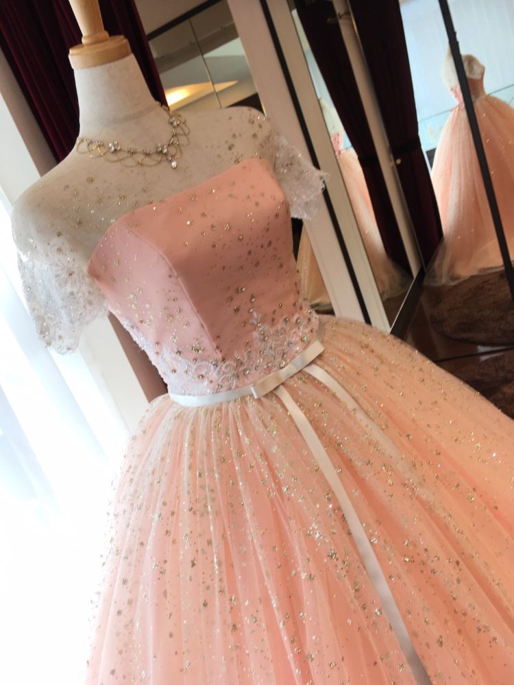 ANTEPRIMAサーモンピンク ANT0163 【結婚式 カラードレス レンタル】