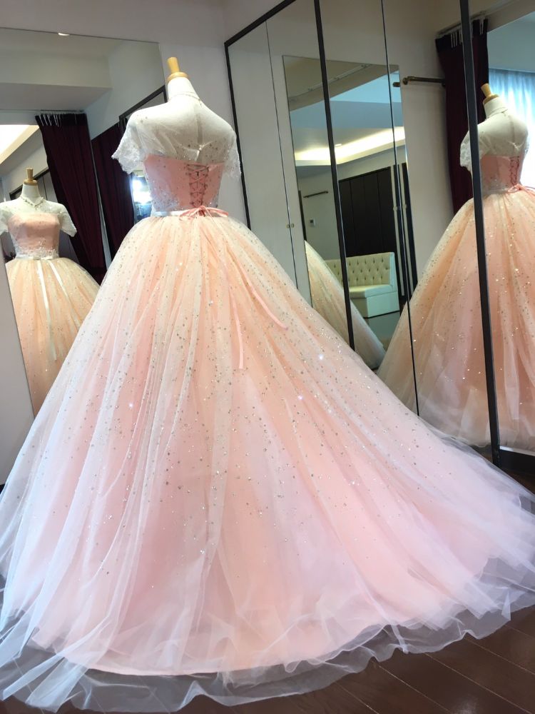 ANTEPRIMAサーモンピンク ANT0163 【結婚式 カラードレス レンタル】