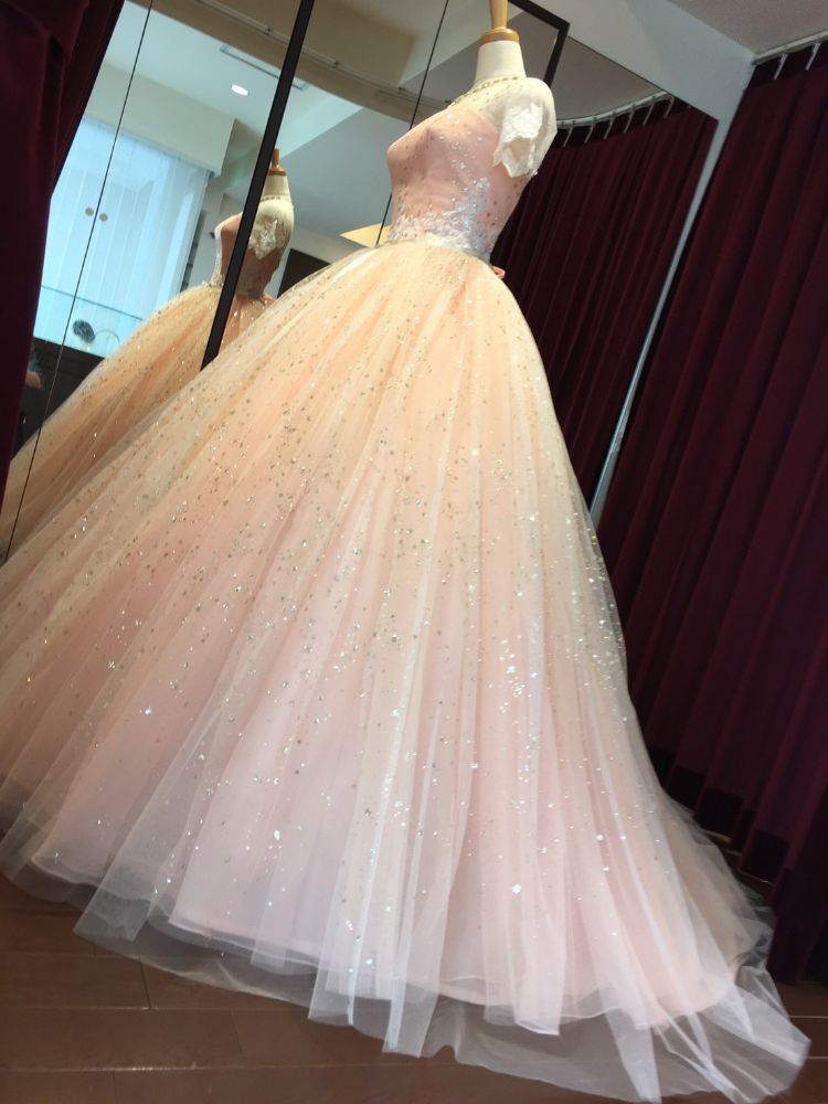 ウェディングドレス ANTEPRIMA ANTEPRIMAサーモンピンク ANT0163 【結婚式 カラードレス レンタル