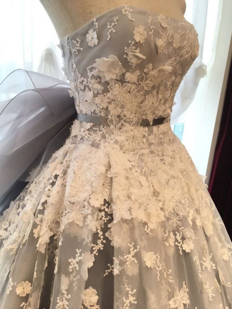 HARDY AMIESグレー HAD-03128 【結婚式 カラードレス レンタル】