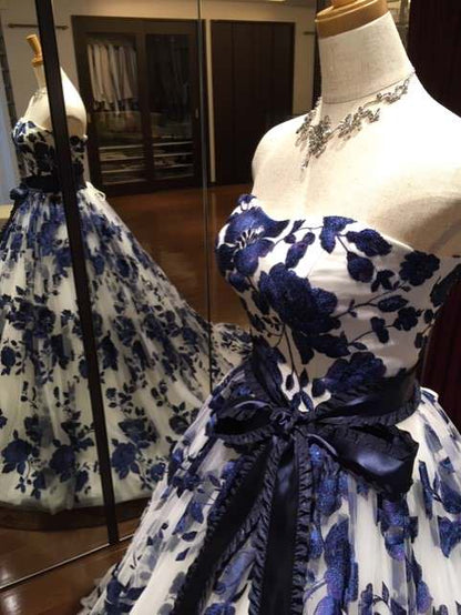 ISAMU MORITAブルー IC-23 【結婚式 カラードレス レンタル】