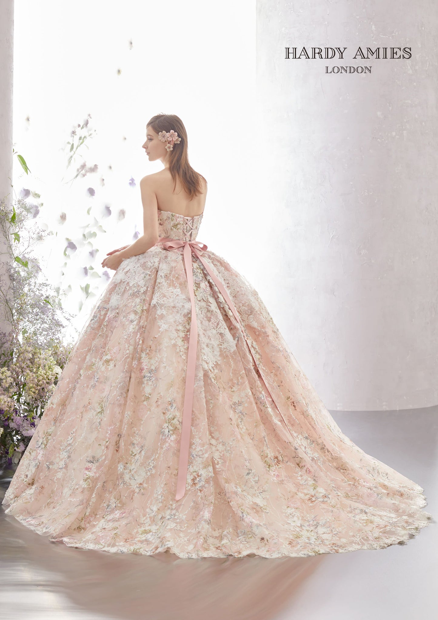 HARDY AMIESピンク HAD-03150 【結婚式 カラードレス レンタル】