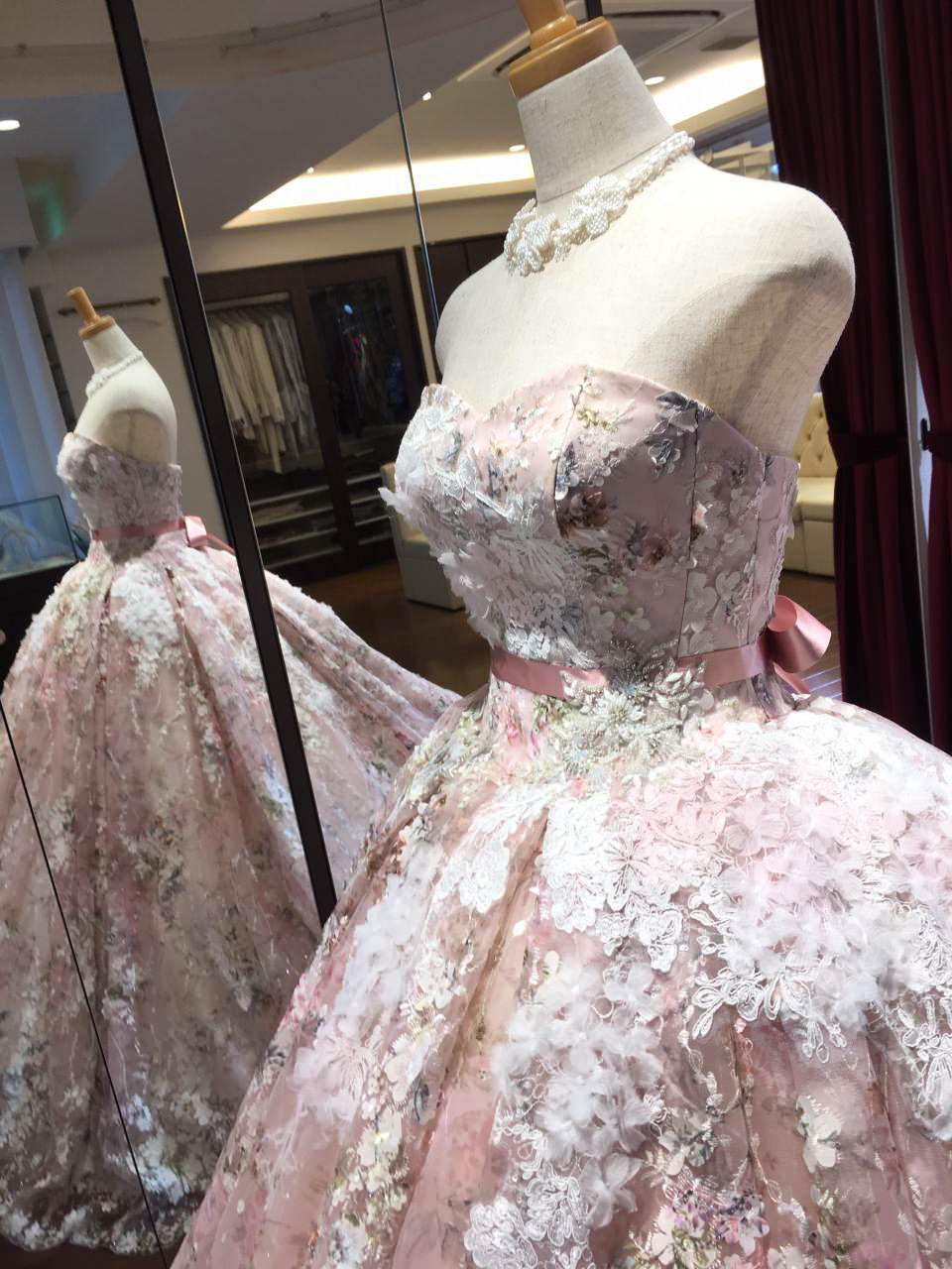 HARDY AMIESピンク HAD-03150 【結婚式 カラードレス レンタル】