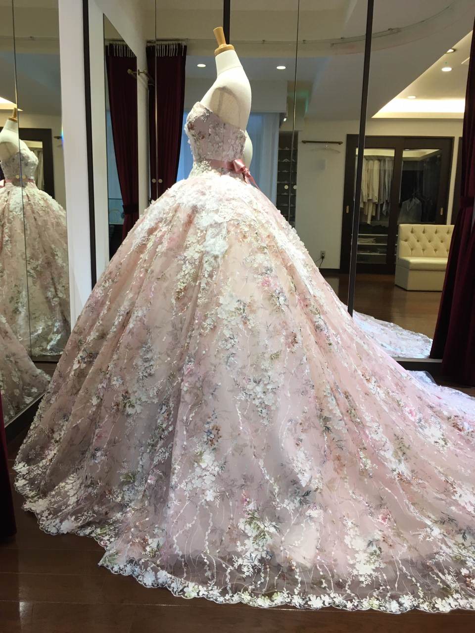 HARDY AMIESピンク HAD-03150 【結婚式 カラードレス レンタル】