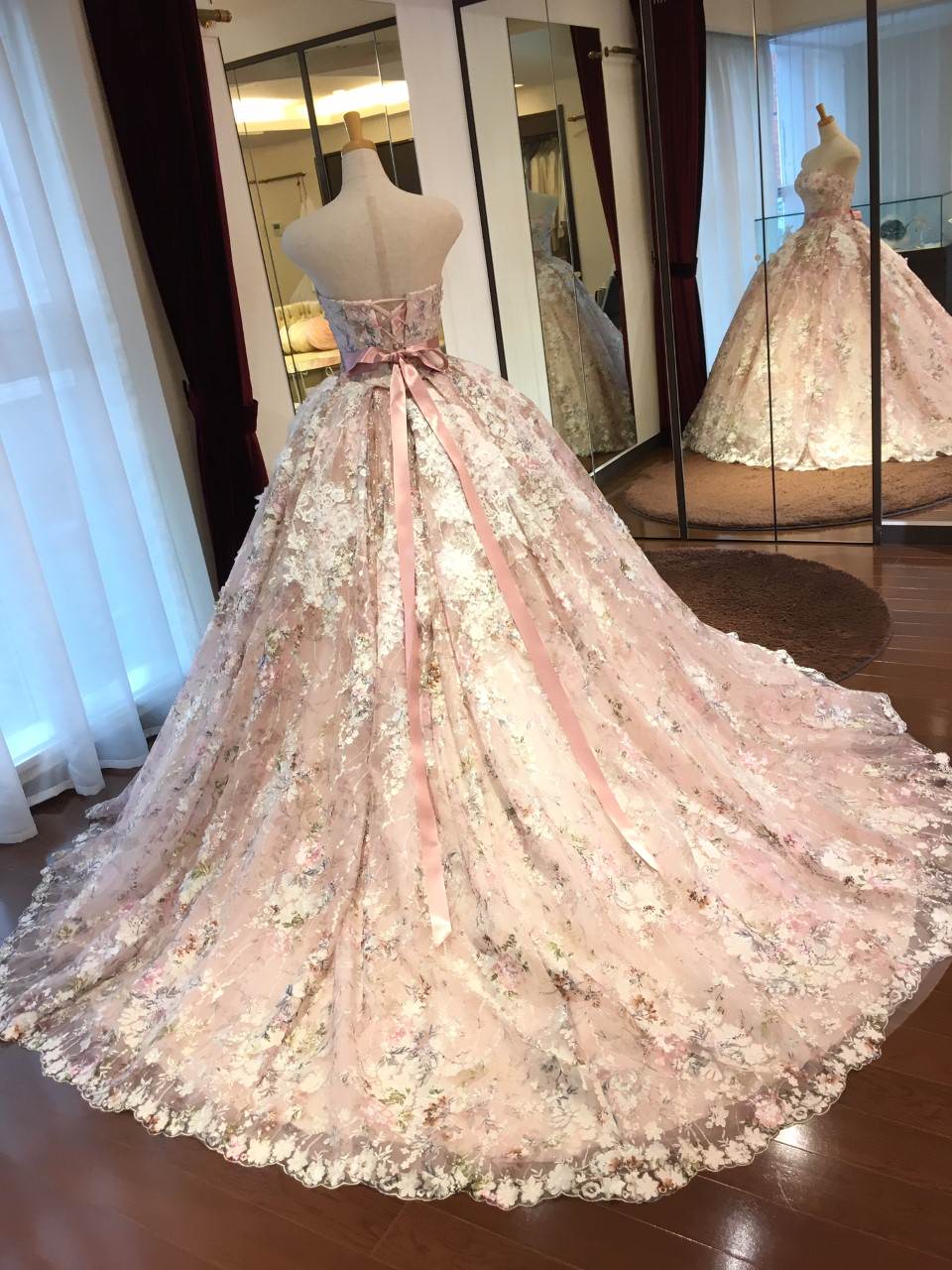 HARDY AMIESピンク HAD-03150 【結婚式 カラードレス レンタル】