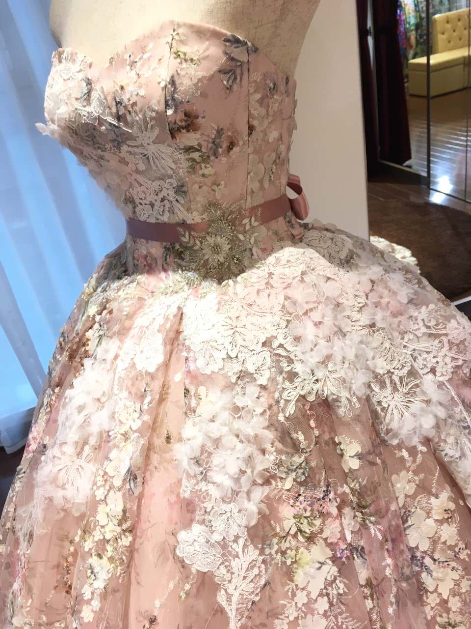 HARDY AMIESピンク HAD-03150 【結婚式 カラードレス レンタル】