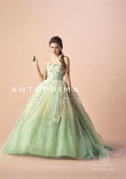 ANTEPRIMAグリーングラデーション ANT0206 【結婚式 カラードレス レンタル】