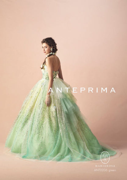 ANTEPRIMAグリーングラデーション ANT0206 【結婚式 カラードレス レンタル】