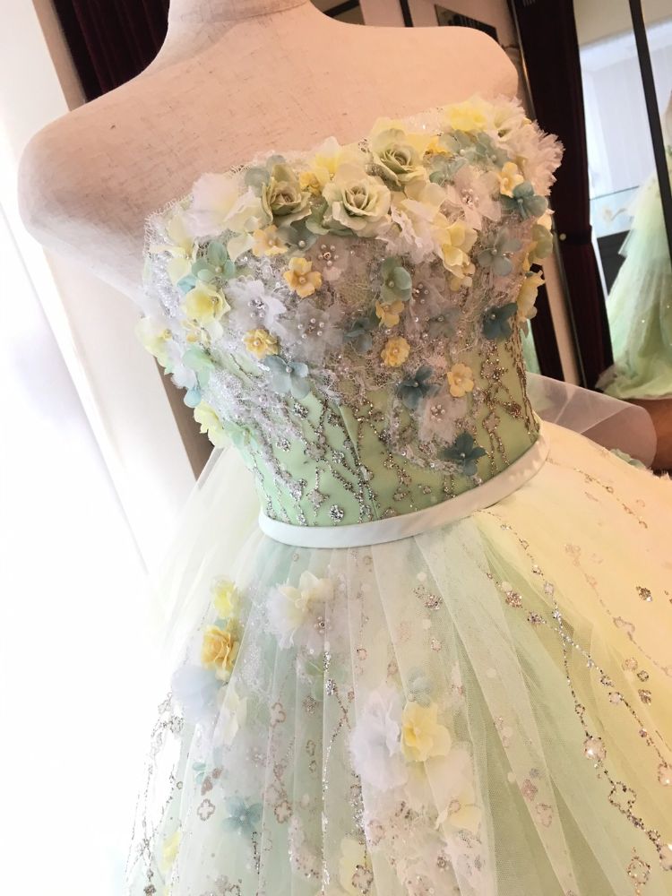 ANTEPRIMAグリーングラデーション ANT0206 【結婚式 カラードレス レンタル】