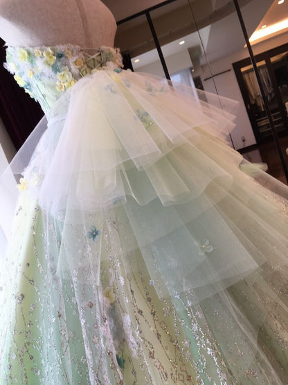 ANTEPRIMAグリーングラデーション ANT0206 【結婚式 カラードレス レンタル】