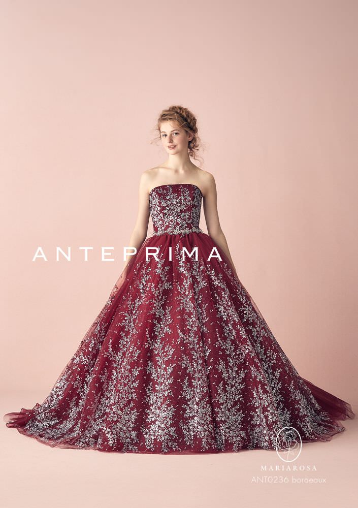 ANTEPRIMAボルドー ANT0236 【結婚式 カラードレス レンタル】