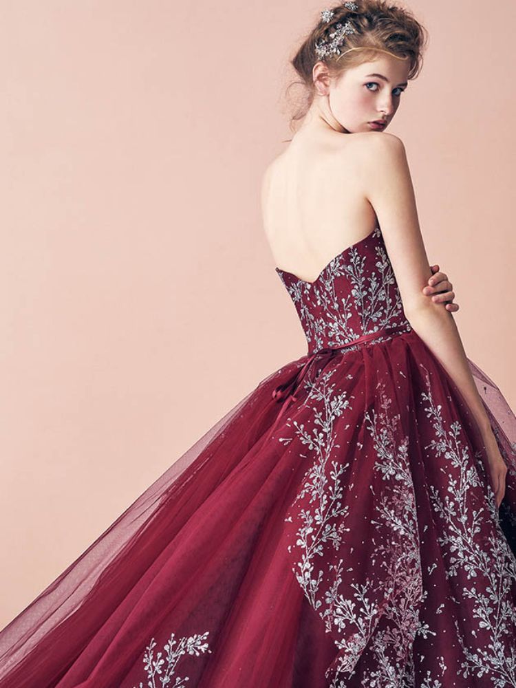 ANTEPRIMAボルドー ANT0236 【結婚式 カラードレス レンタル】