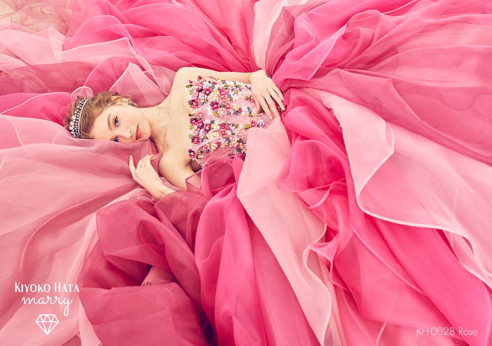 KIYOKO HATA×marry リボンドレス KH-0028 【結婚式 カラードレス レンタル】