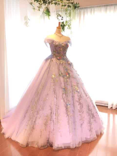 HARDY AMIESラベンダー HAD-03161 【結婚式 カラードレス レンタル】