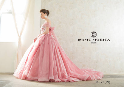 ISAMU MORITAピンク IC-76 【結婚式 カラードレス レンタル】