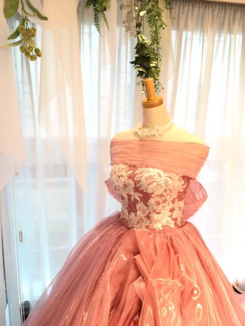 ISAMU MORITAピンク IC-76 【結婚式 カラードレス レンタル】