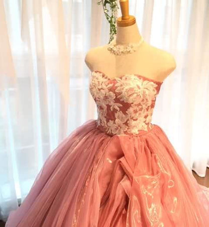 ISAMU MORITAピンク IC-76 【結婚式 カラードレス レンタル】