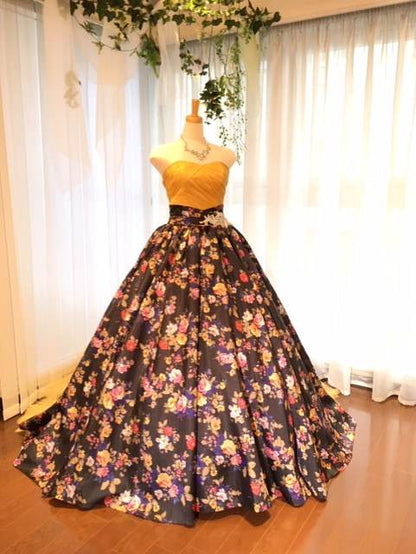 ISAMU MORITAイエロー IC-93 【結婚式 カラードレス レンタル】