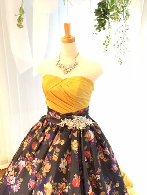 ISAMU MORITAイエロー IC-93 【結婚式 カラードレス レンタル】