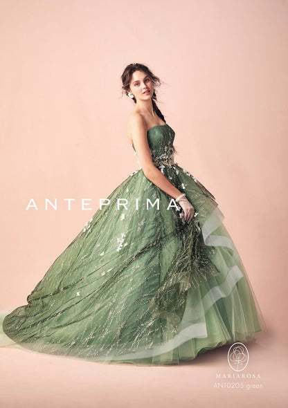 ANTEPRIMA抹茶グリーン ANT0205 【結婚式 カラードレス レンタル】